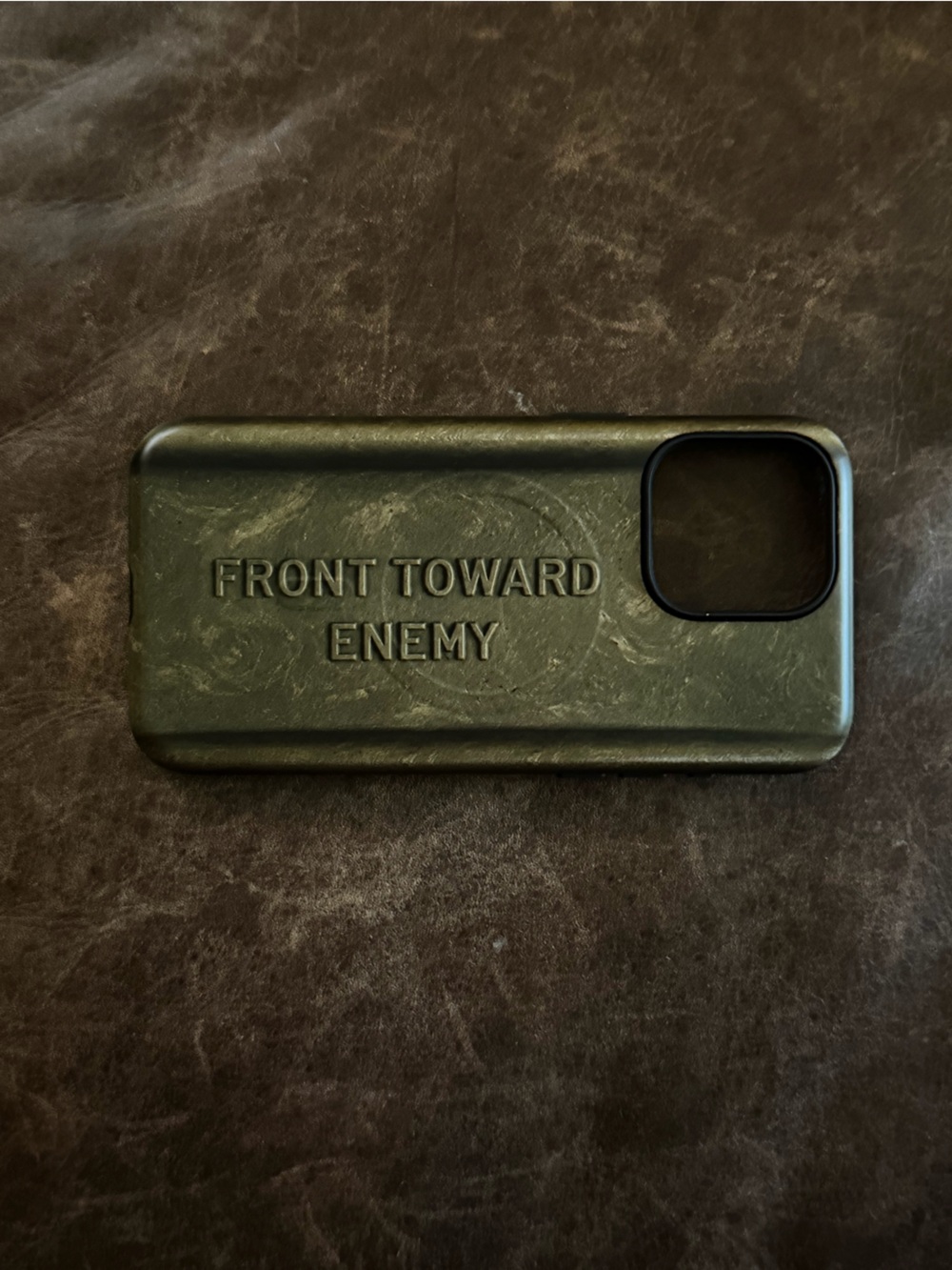 New WOT-Military Green 'Front Toward Enemy' Protective Phone Case